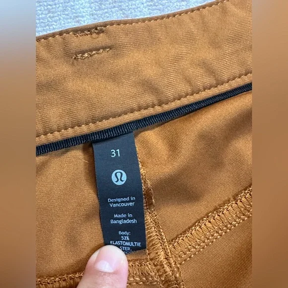 Lululemon ABC Slim Warpstreme pants Men’s Terracotta performance preppy 31x30 - Picture 6 of 12